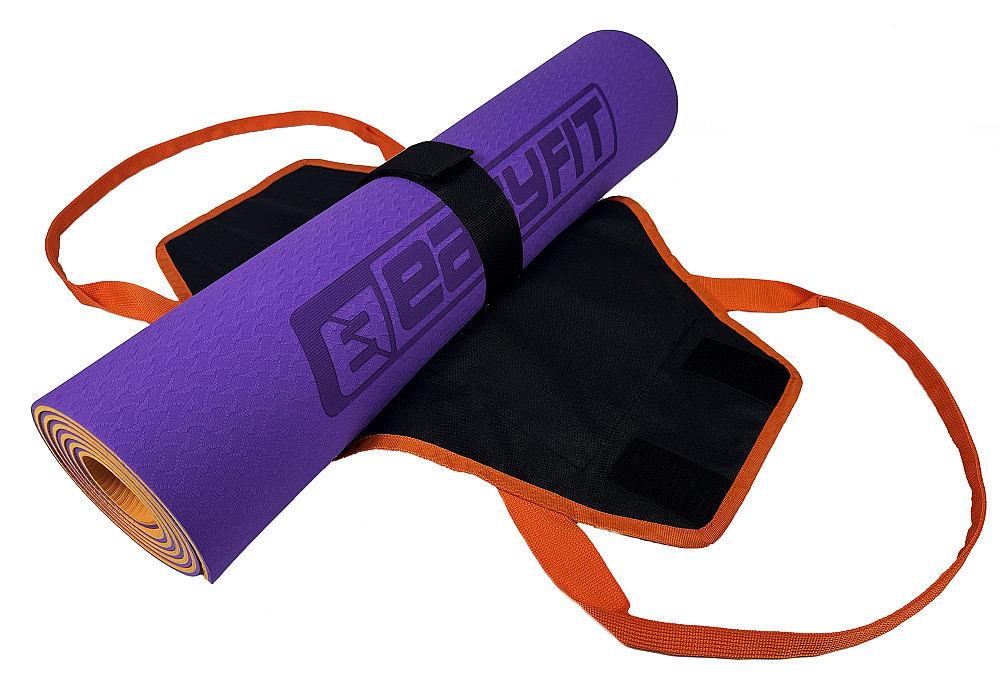 Сумка-переноска EasyFit для йога-килимка Помаранчева Коломия - фото 4