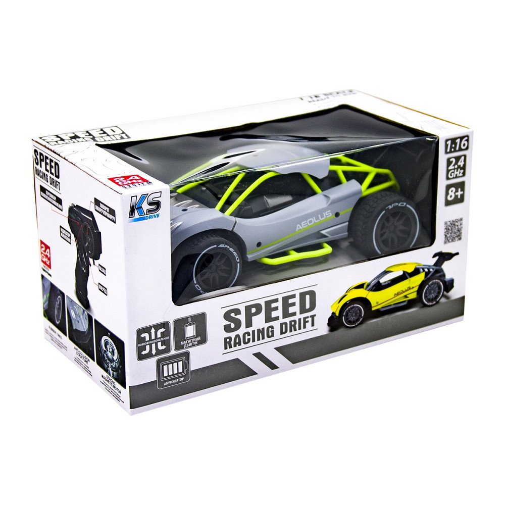 Автомобіль Speed racing drift з р/к – Aeolus (сірий) Дніпро - фото 12