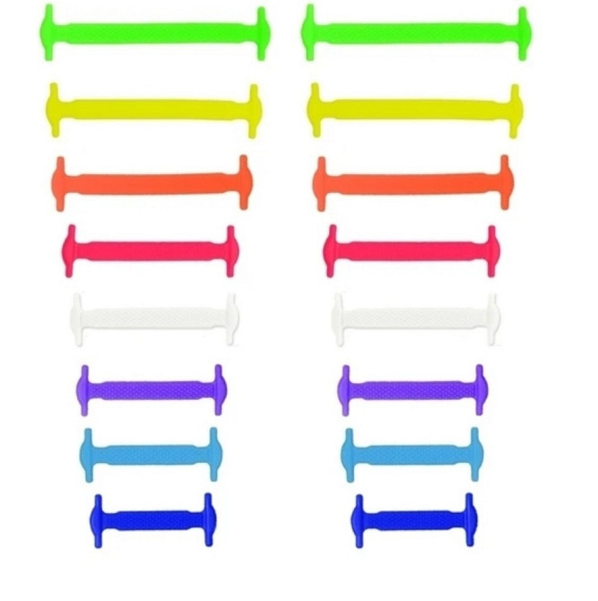 Шнурки силіконові ліниві 16 шт Сміла - фото 4