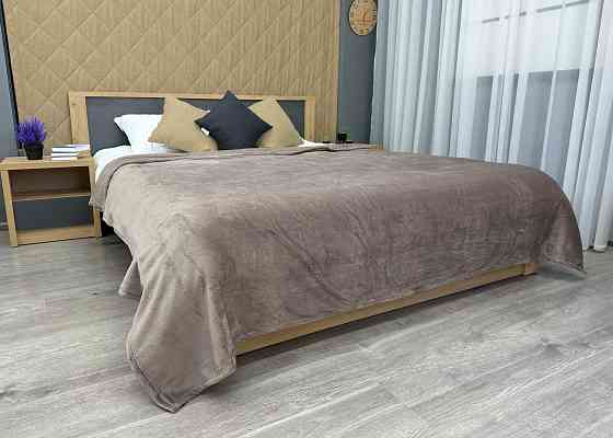 Плед-покривало Decorator WellSoft 200х220 см однотонний Лілово-сірий (87-267) Київ