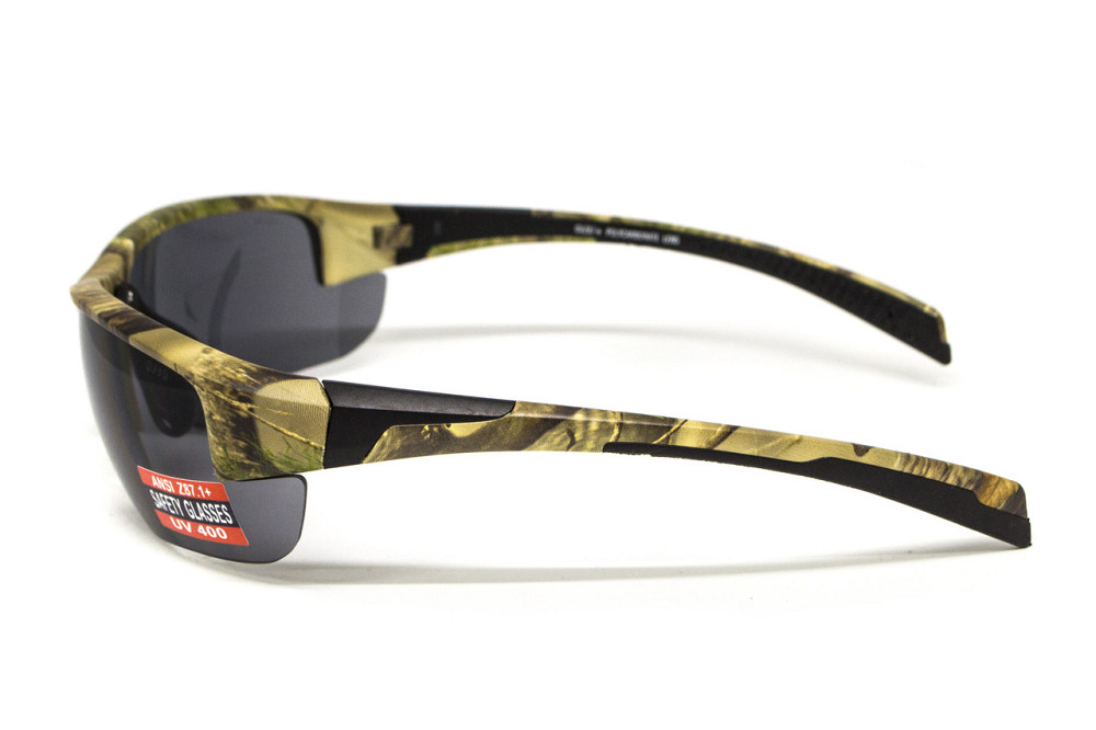 Окуляри захисні Global Vision Hercules-7 Forest Camo (gray), сірі в камуфльованій оправі Запоріжжя - фото 8