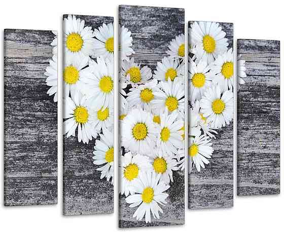Модульная картина Ромашки Сердце Art-70_5 115x170 см Киев