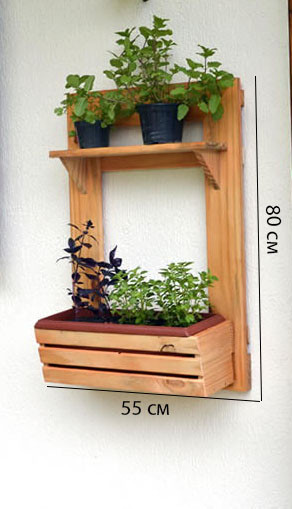 Полка настенная для цветов 