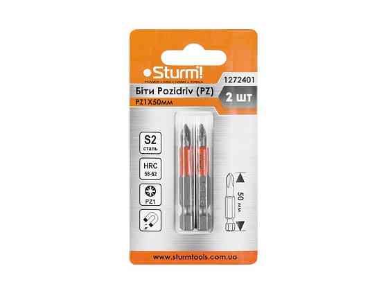 Биты S2 PZ1x50 мм, 2шт Sturm 1272401 (читать описание) Ровно