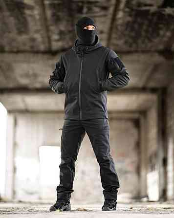 Тактичний костюм Softshell 5в1 LUNAR чорний ТР6407 Одеса
