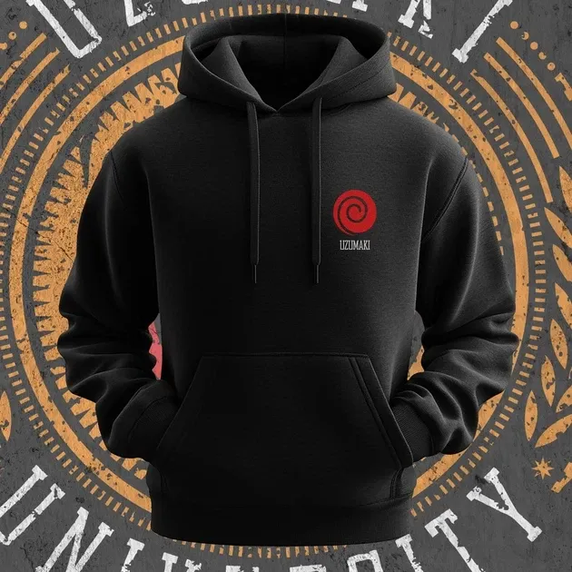 Худи для подростка мальчика с принтом Наруто Uzumaki Univer140ity Размер 160 Anime11174 Днепр - изображение 3