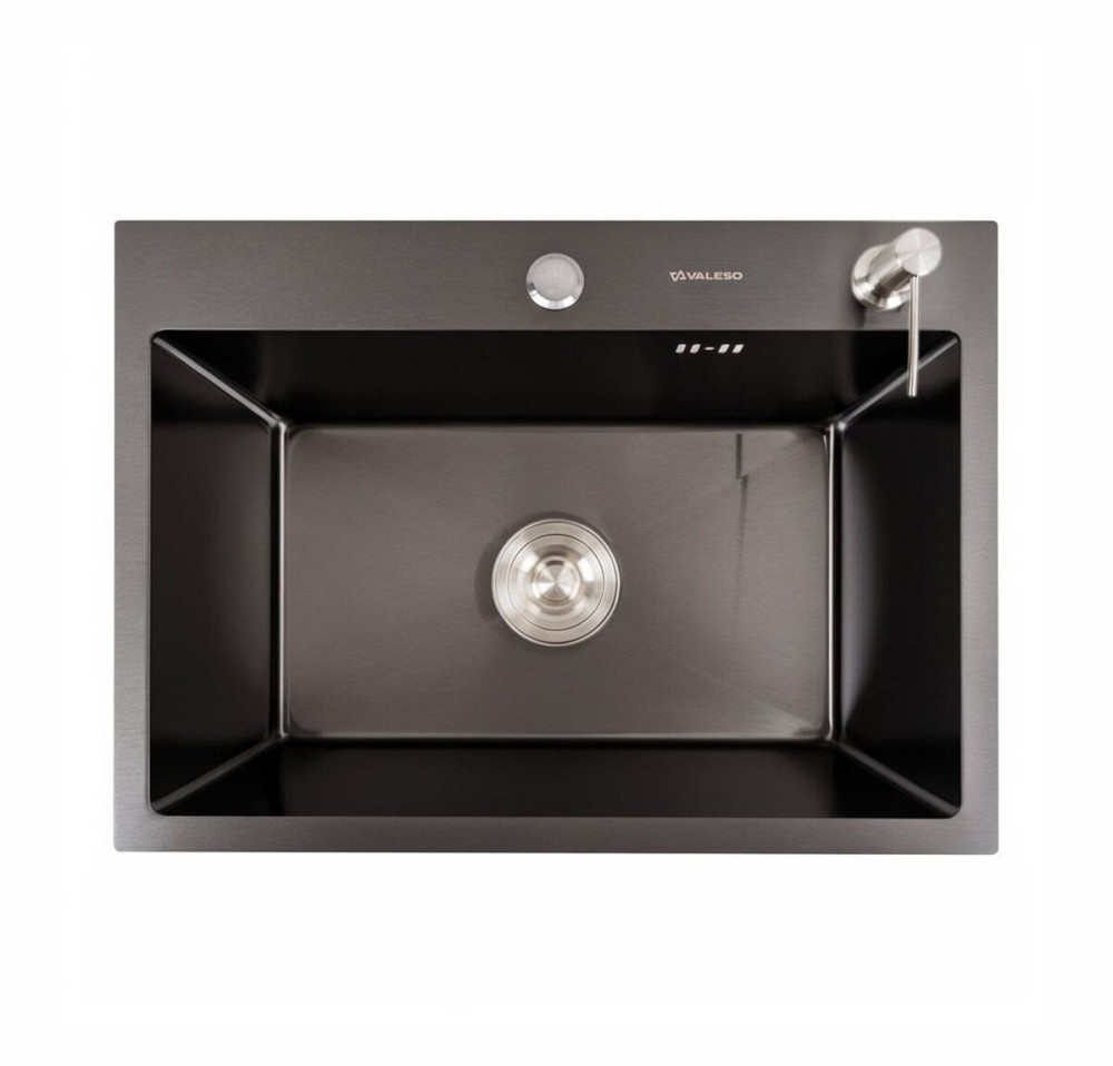 VALESO Кухонна мийка 58*43 PVD чорна VALESO Handmade (3,0/1,5) Коломыя - изображение 6