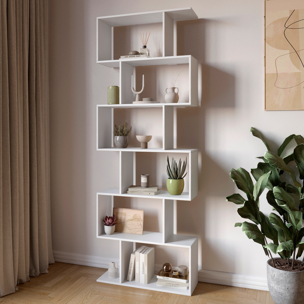 Стелаж-змейка М-ЗОН Джеко 700 Нимфея Альба (белый) (MZN-031010) Львов - изображение 1