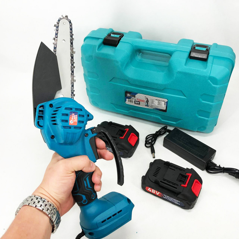 Універсальна міні-пила з акумулятором 6"(15 см) Domotec 24V, Електрична пилка по дереву для дачі QU-74 Івано-Франківськ - фото 6