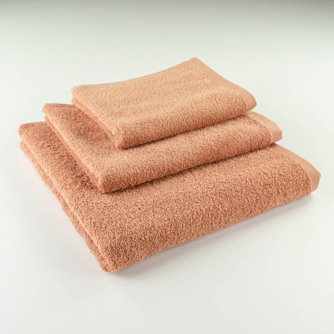 Набір махрових рушників 3шт GM Textile 40х70см, 50х90см, 70х140см 400г / м2 (Темно-Бежевий) Суми - фото 1