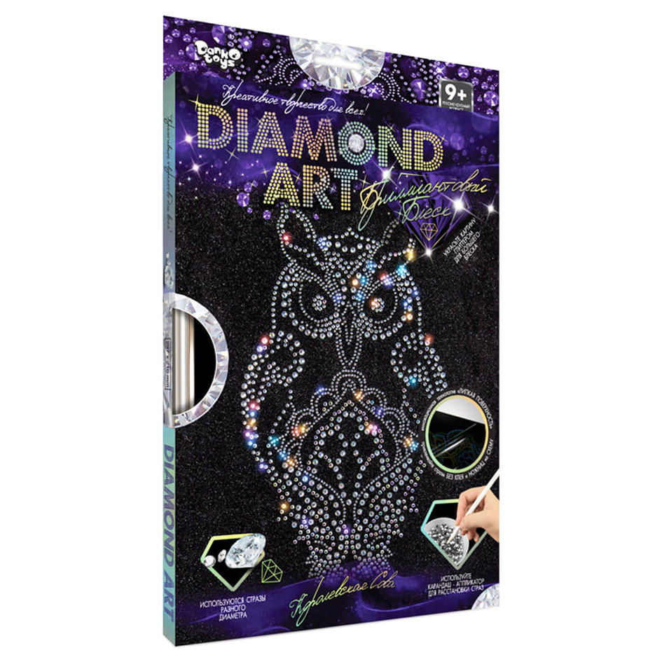Комплект креативної творчості "DIAMOND ART" DAR-01, 10 видів  Королівська Сова Вінниця - фото 1