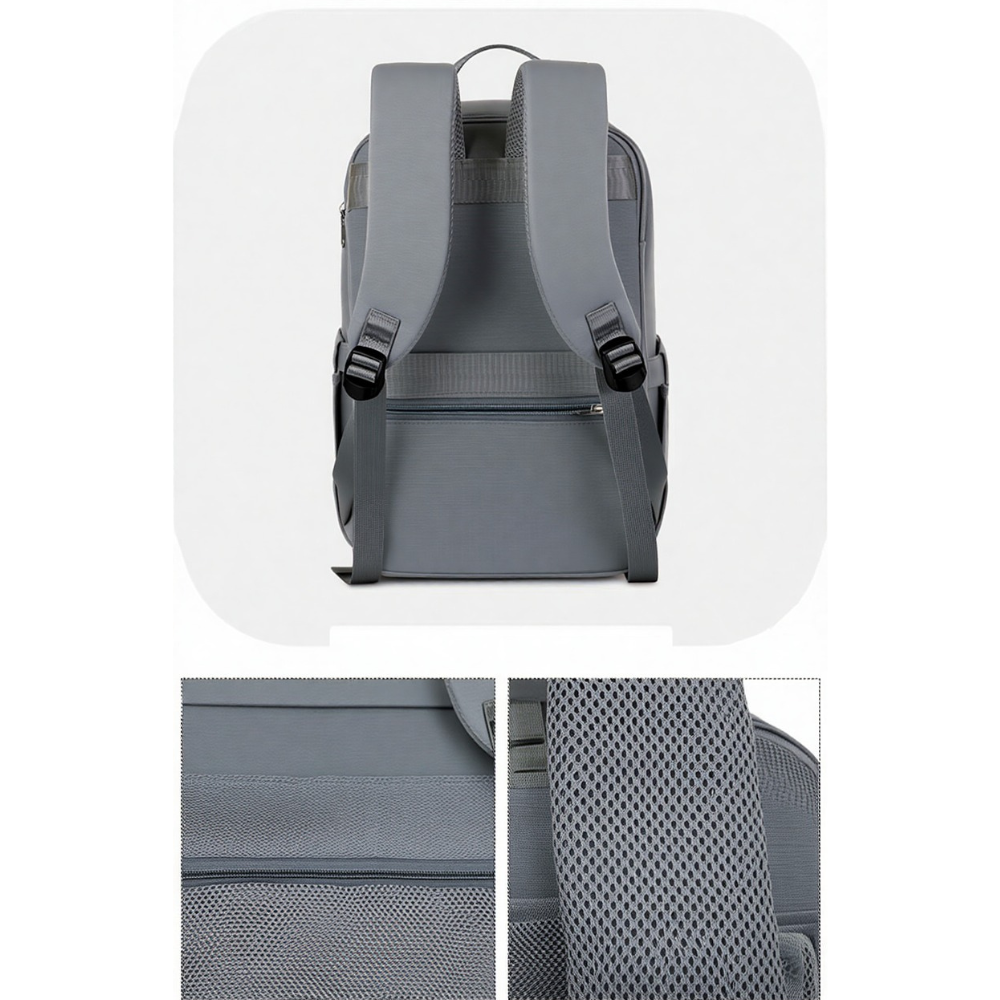 Рюкзак городской для путешествий дорожный влагоотталкивающий 40х20х25 см,материал Oxford,серый Каменец-Подольский - изображение 8