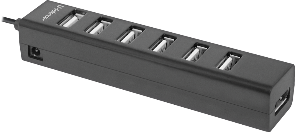 USB-хаб Defender Quadro Swift 7xUSB 2.0 (83203) (6358251) Київ - фото 4