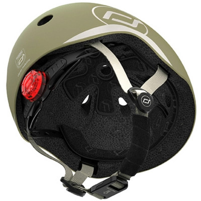 Шлем Scoot&Ride оливковий з ліхтариком 45-51см (SR-181206-OLIVE) Винница - изображение 4