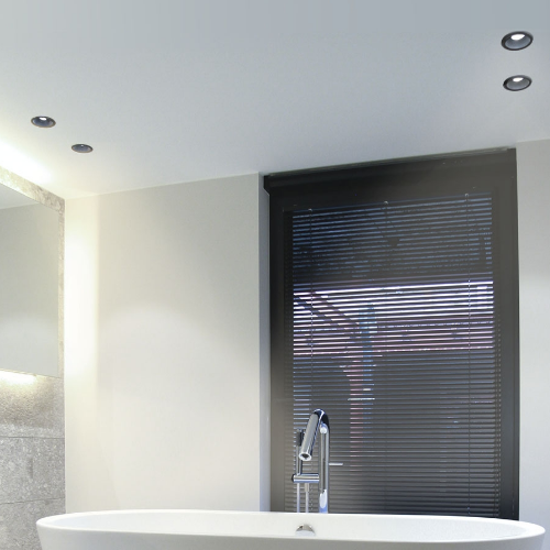 LED Світильник врізний під лампу GU10 круглий чорний VL-SPF09R-B Videx Житомир