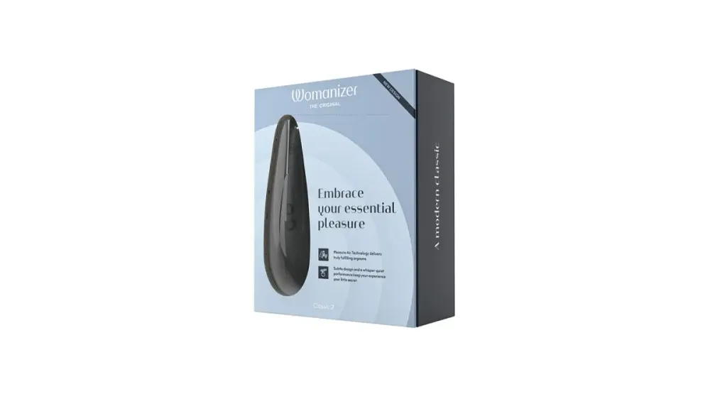 Вакуумний кліторальний стимулятор Womanizer Classic 2 - Black, 10 режимів, функція Afterglow Львів - фото 8