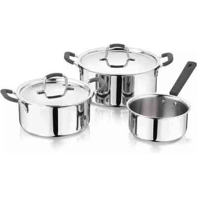 Набор посуды MasterPro Foodies collection 2 каструлі та ківш 16/20/24 см (BGEU-5539) Винница