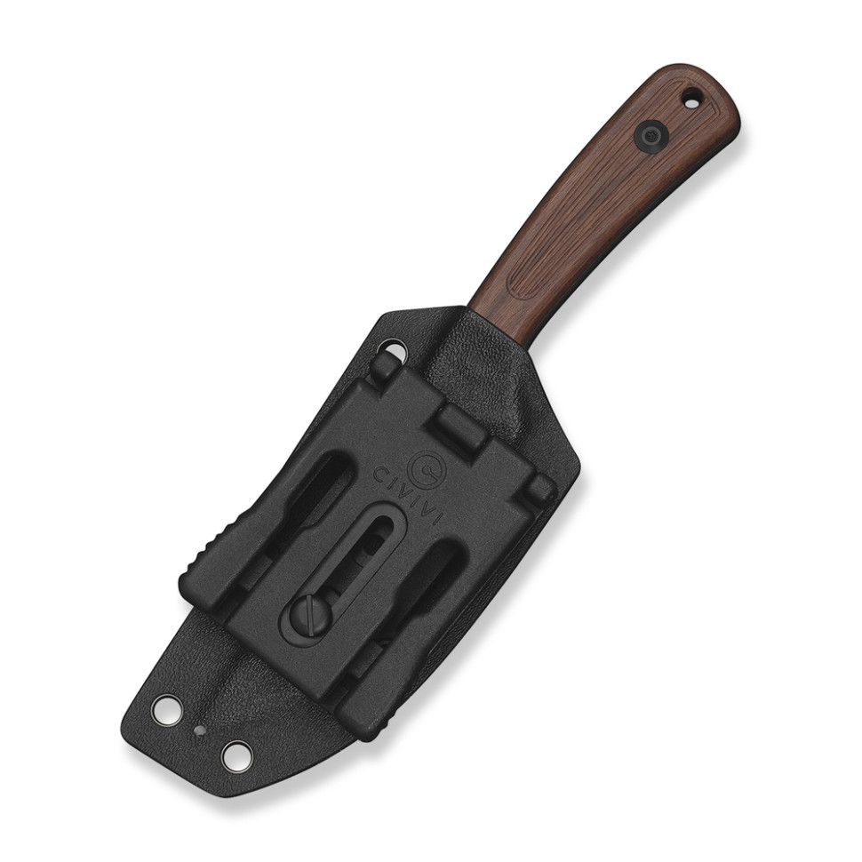 Ніж фіксований туристичний Civivi Carveth (9,1 см) AEB-L / Wood дерево з чохлом Киев - изображение 8