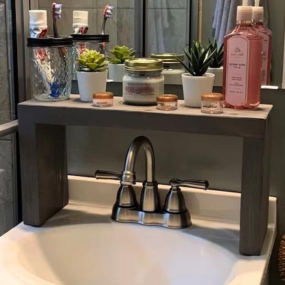 Настільна полиця для ванної "Боусол 17х32" мокко Миколаїв - фото 1