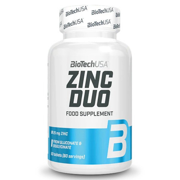 Цинк Biotech Zinc Duo 60 tablets Луцк - изображение 1