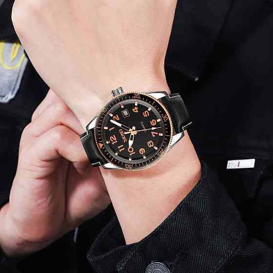 Skmei 9232LRGBK Rose-Gold Black Leather SALE Київ