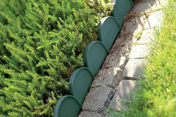 Бордюр садовий Prosperplast GARDEN LINE, темно-зелений, 10 м Київ