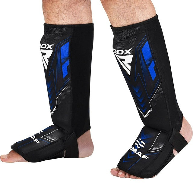 Захист для гомілок та стоп RDX NEOPRENE SHIN INSTEP IMMAF-1-BLUE-L Кам'янське - фото 4