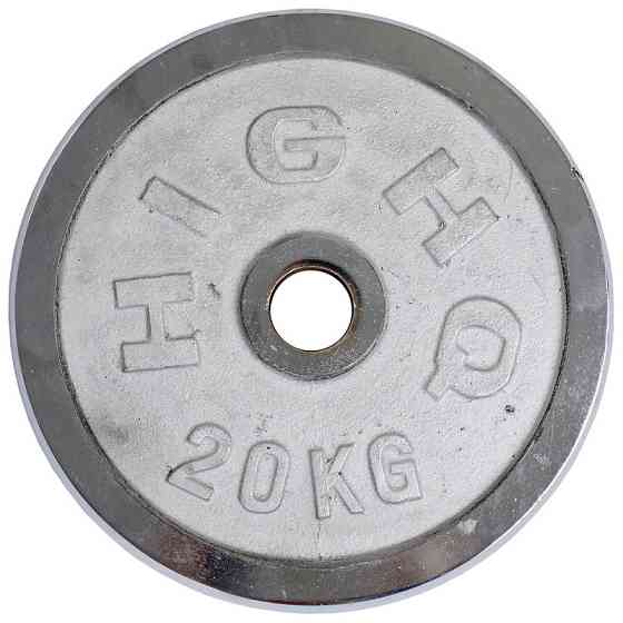 Диск хромований 20 кг 52 мм HIGHQ-1458-20B Київ