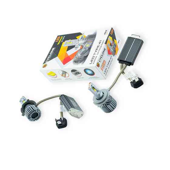 Автолампа H4 12V-24V Type 41 100W 5700K 18000L радиатор и вентилятор LED Мукачево