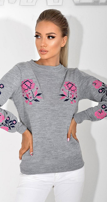 Свитер с вышивкой (42-44) Киев - изображение 5