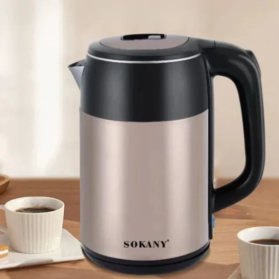 Електричний чайник Sokany SK-SH-1051 2000 Вт, 2.5 л, авто відключення, індикатор рівня води, фільтр Київ
