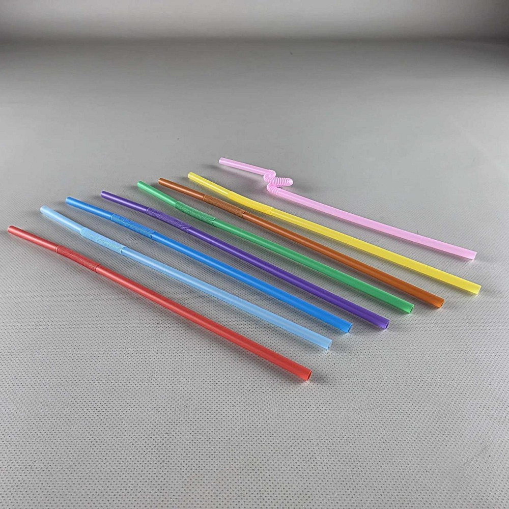 Трубочка-соломка для напитков разноцветная Артистик , длинные трубочки с гофрой d=6мм длина 26см (100 шт) Харьков - изображение 2
