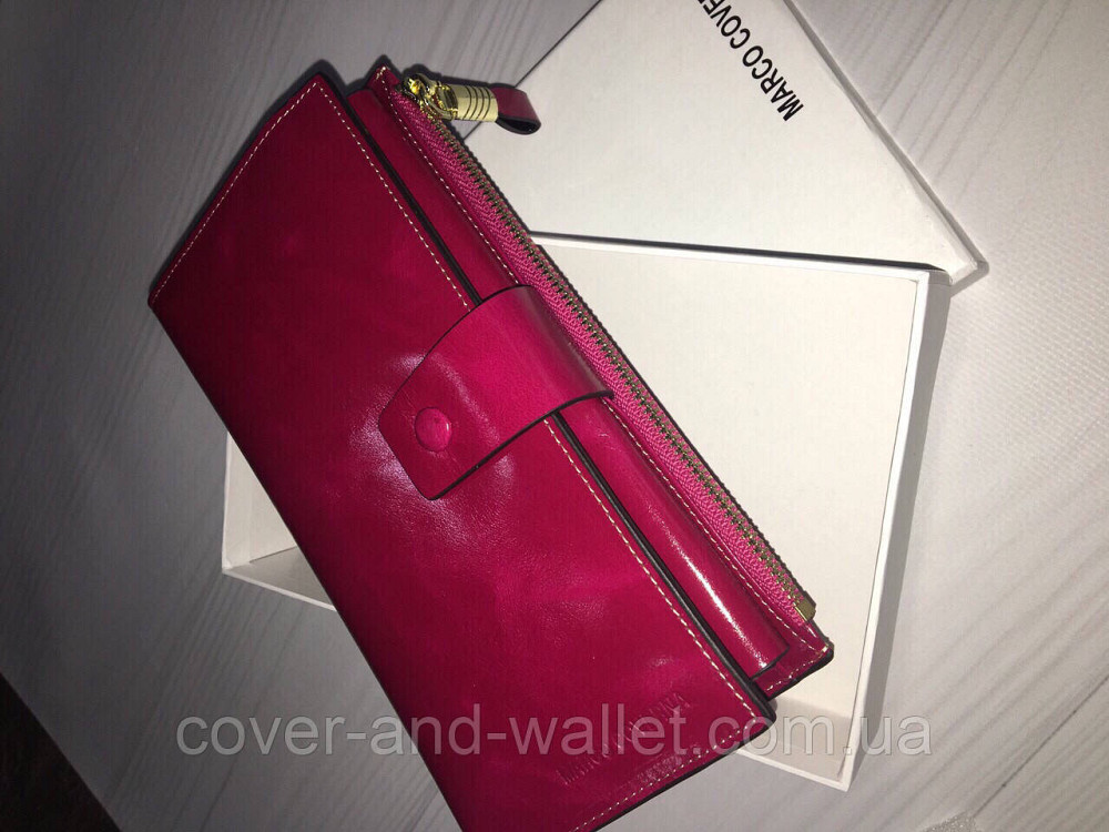 Стильный женский кошелек клатч из гладкой кожи Marco Coverna Киев - изображение 7
