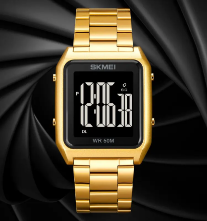 Чоловічий наручний годинник Skmei 1879 (Золотистий) Київ