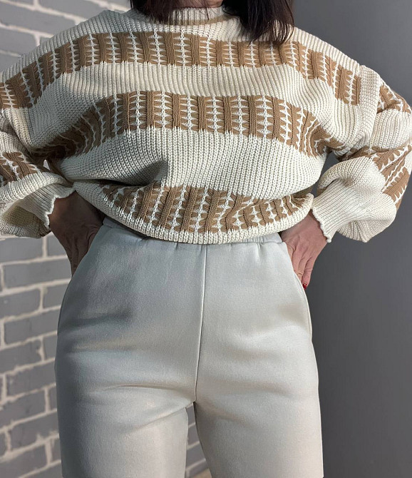 Штани жіночі Pepper&mint 24-13 спортивні джоггери резинка на талії утеплені світло сірі, світло-сірий, L Київ - фото 3