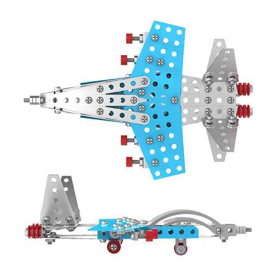 Дитячий металевий конструктор "Винищувач" 4937TXK 176 деталей Вінниця