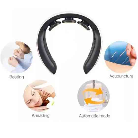 Расслабляющий массажер для шеи с ик прогревом Smart Neck Massager HX-1680, Массажеры для разминание MU-86 Львов
