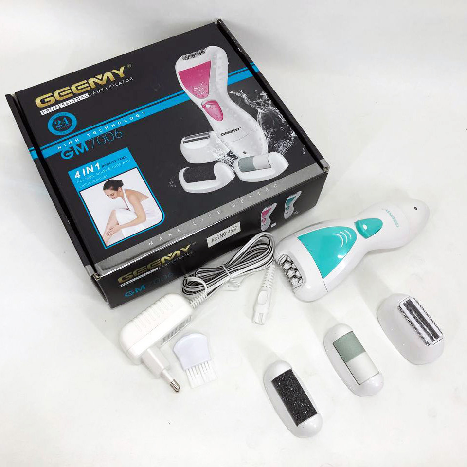 Прибор для удаления мозолей на ногах Gemei, Пилка для педикюра ног Электрический эпилятор пилка ZI-24 Львов - изображение 7