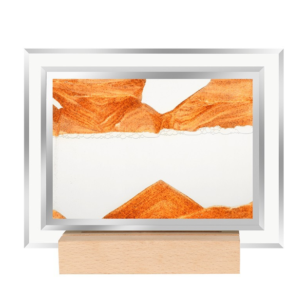 Картина с кварцевым песком ночник  22х21,5см БОЛЬШАЯ, ПОДСВЕТКА, ОРАНЖЕВЫЙ Кременчуг - изображение 10