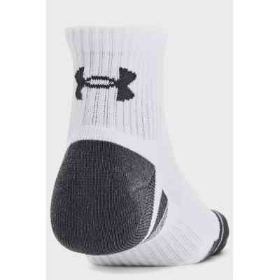 Носки Under Armour 1379528-100 Performance Cotton 3 пари Qtr білий MD (196883995233) Винница