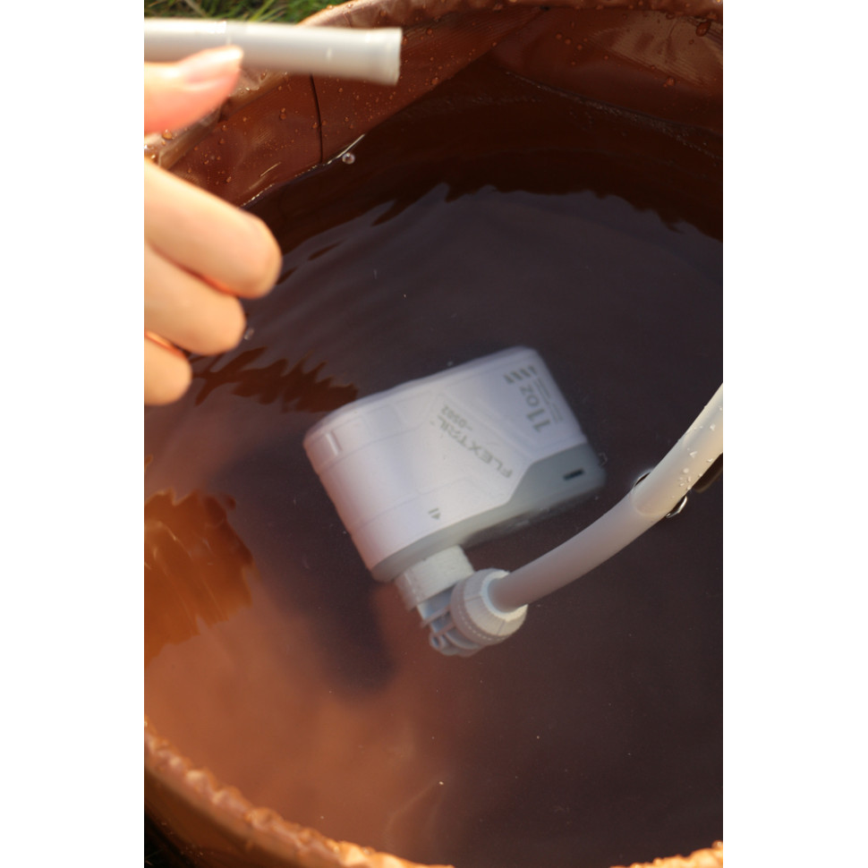 Душ портативний з насосом на акумуляторі Flextail Max Shower із чохлом, білий Київ - фото 9