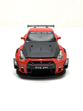 Машинка металева Авто Експерт Nissan Gtr 1:24 світло/звук Червона (GT-1502) Чернігів - фото 4