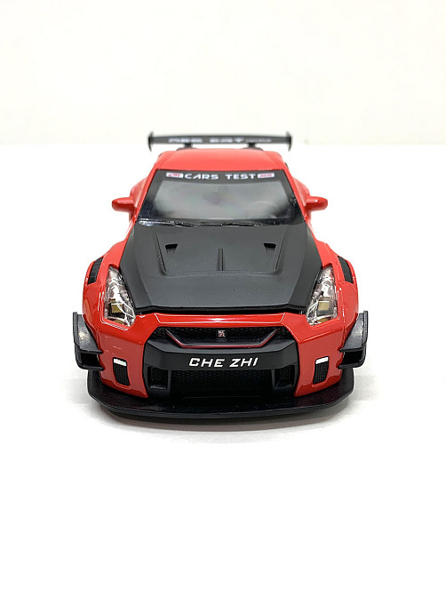 Машинка металева Авто Експерт Nissan Gtr 1:24 світло/звук Червона (GT-1502) Чернигов - изображение 4