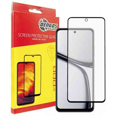 Стекло защитное Dengos Full Glue Realme C65 (black) (TGFG-362) Винница