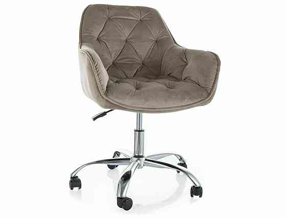 Крісло поворотне Q-190 VELVET темний беж 40 Днепр