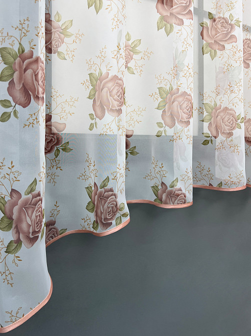 Кухонна арка VR-Textil № 000к білий з пудровим 280х170 см (51-268) Київ - фото 6