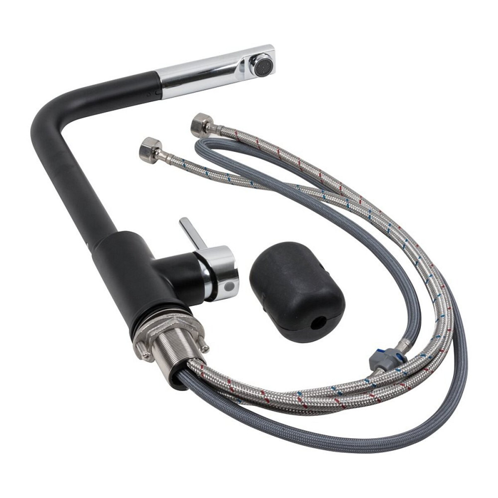 VALESO Кухонний змішувач з висувною лійкою VALESO Q411MB Коломия - фото 3