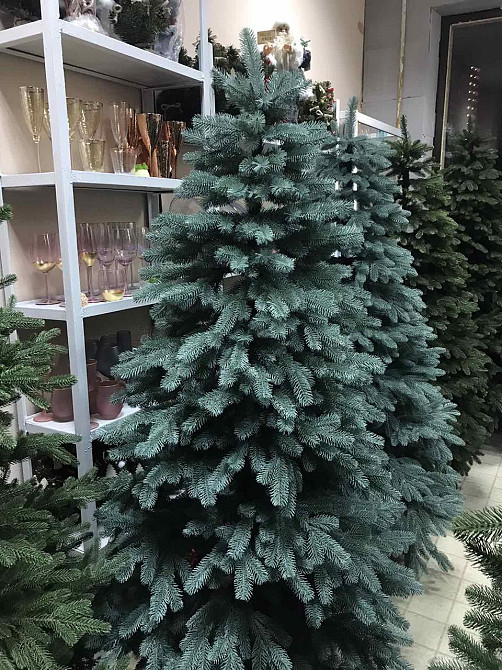 Штучна пухнаста ялинка Еліт (висота 2.50 м) лита (Блакитна) Вінниця - фото 6