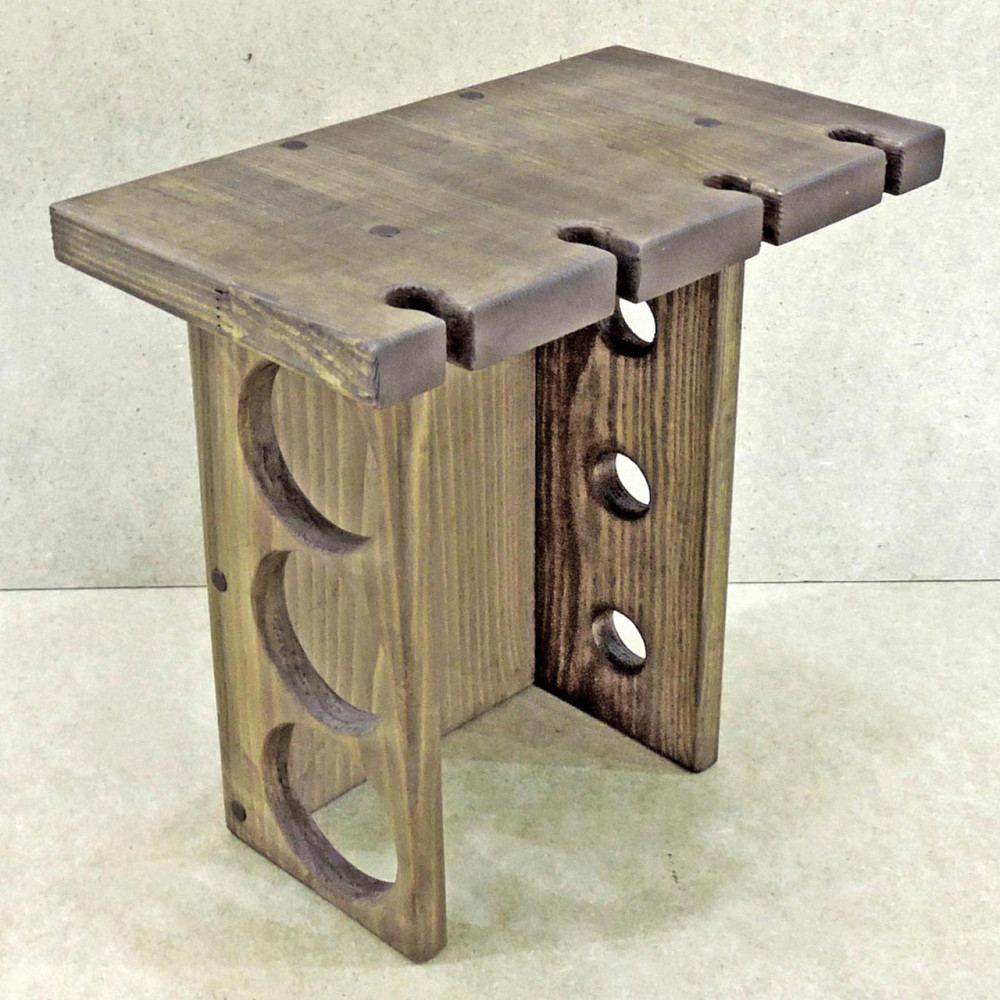 Настільна винна полиця "Пенсакола" сепія Миколаїв - фото 1