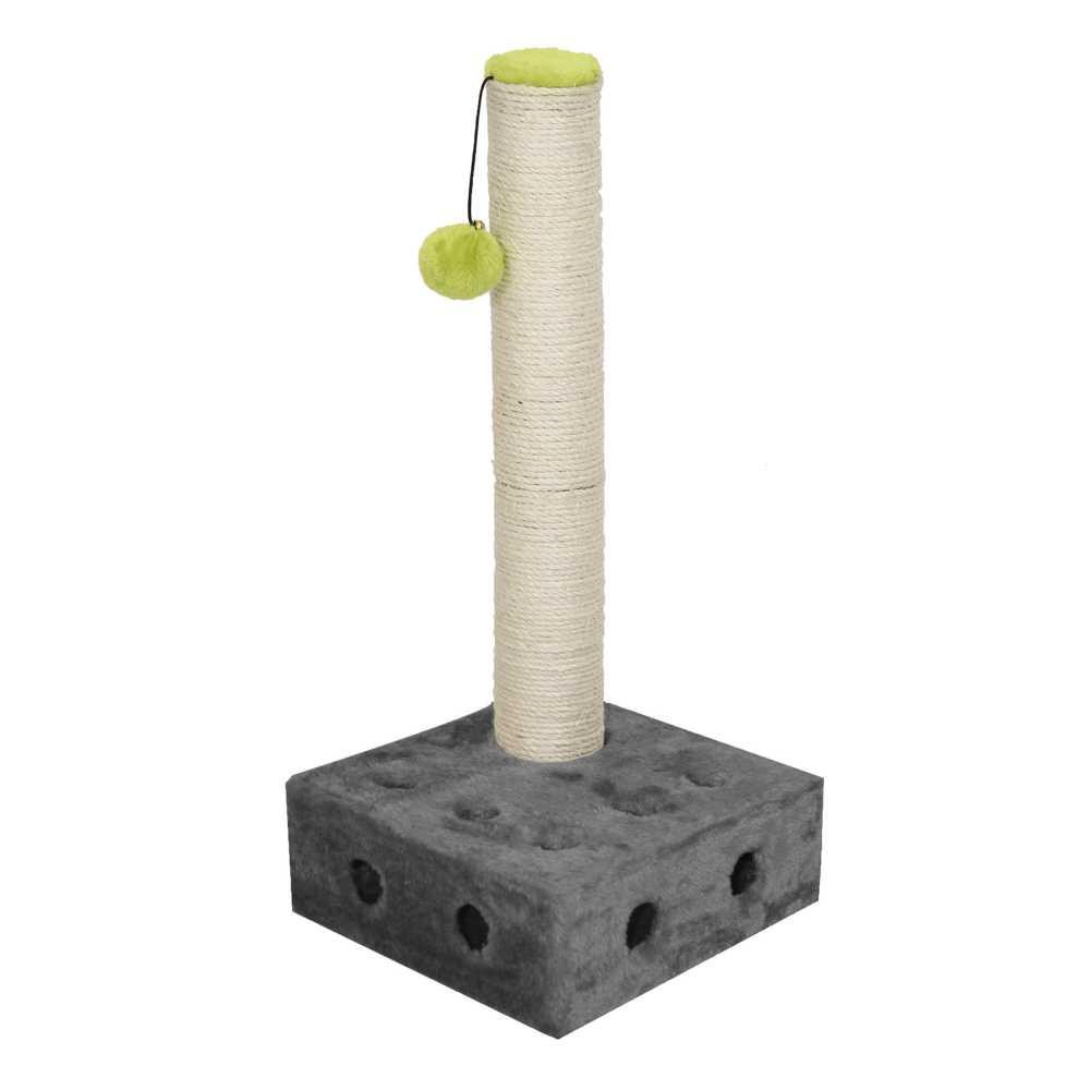 Когтеточка столбик с игрушкой для кошек CROCI Interactive Cheese (Кроки) 25х25х51.5 см Запорожье - изображение 1